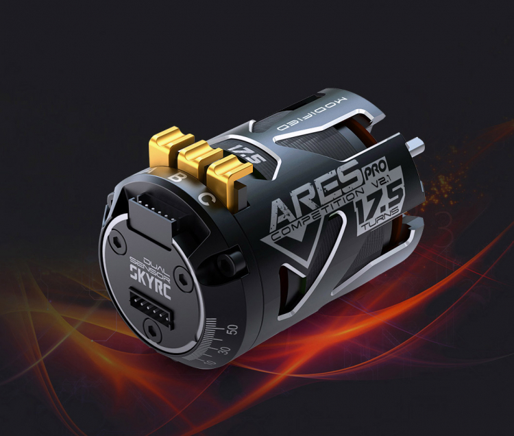 SkyRC Ares Pro V2 BL Motor 1/10 sensor 17.5T 2200kV - 3