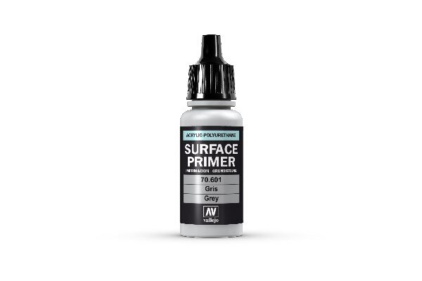 VALLEJO 70601 PRIMER ACRYLIC-POLYURETHANE 17ML.-GREY