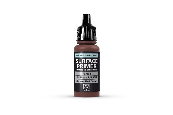 VALLEJO 70605 PRIMER ACRYL. POLYURET. 17ML. ROTBRAUN RAL8012