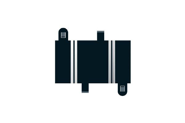 SCALEXTRIC C8200 Quarter straight 87mm (2 per bag)