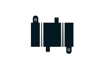 SCALEXTRIC C8200 Quarter straight 87mm (2 per bag)