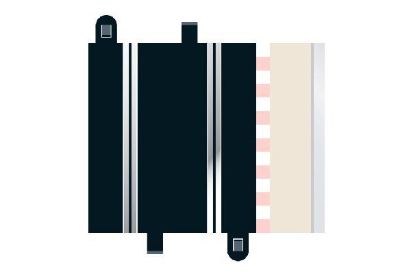 SCALEXTRIC C8207 Half straight 175mm (2 per bag) - 2