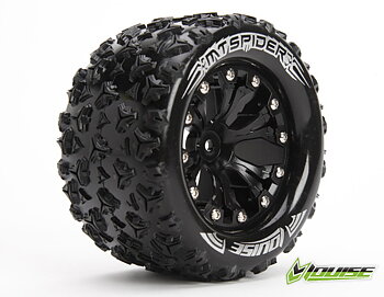 LOUISE RC WORLD LT3203B Däck & Fälg MT-SPIDER 2,8" Svart 0-Offset (2)