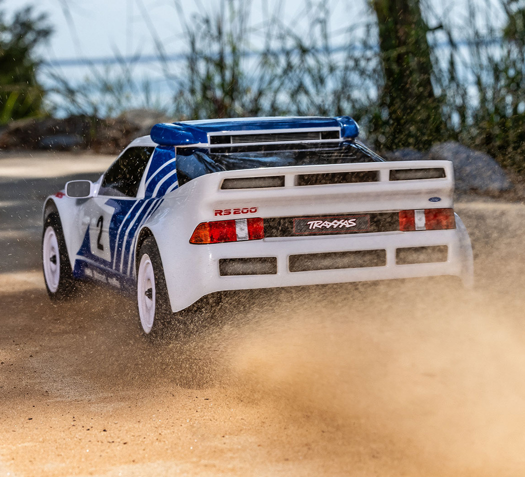 Traxxas Mini Rally Ford RS200 RTR TQi VXL-3s - USB-C Laddare / 2s LiPo - 27