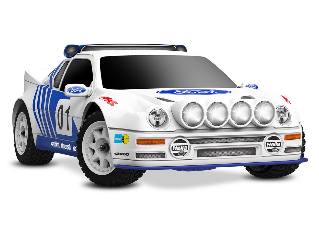 Traxxas Mini Rally Ford RS200 RTR TQi VXL-3s - USB-C Laddare / 2s LiPo
