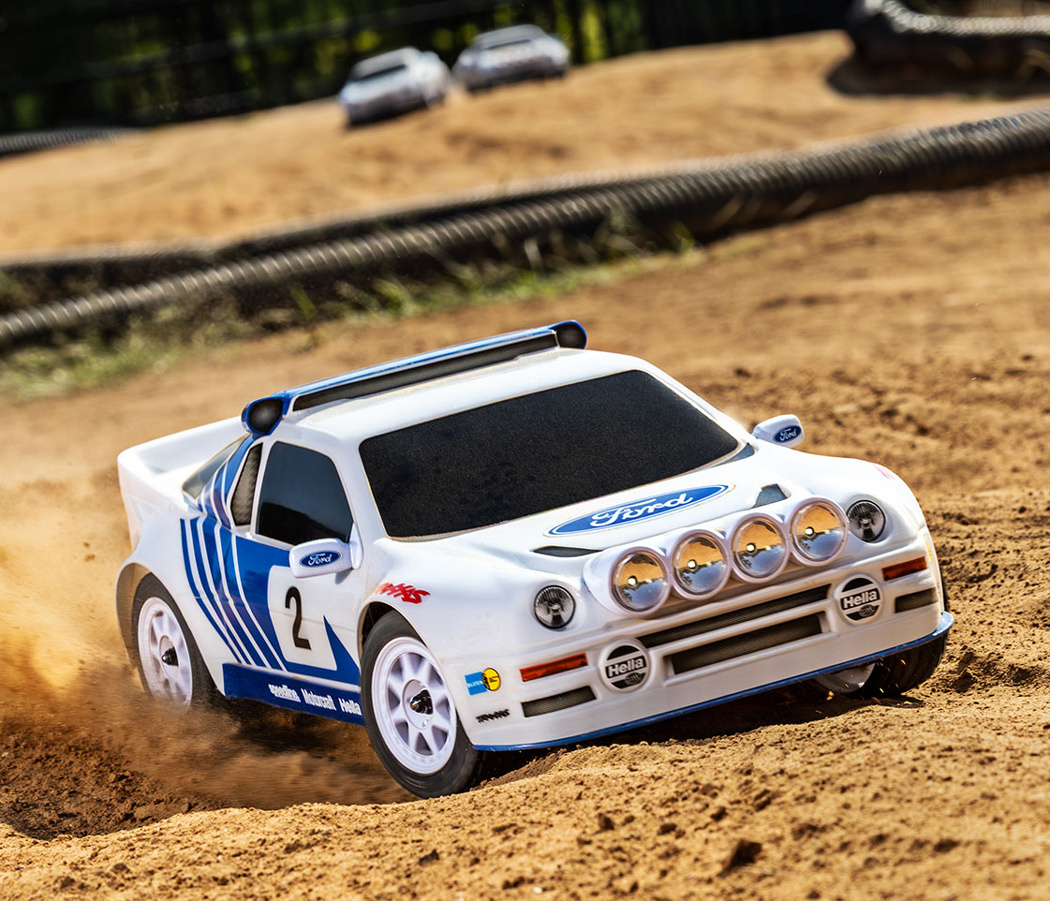 Traxxas Mini Rally Ford RS200 RTR TQi VXL-3s - USB-C Laddare / 2s LiPo - 8