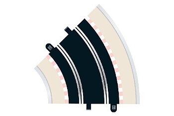 SCALEXTRIC C8206 Rad 2 standard curve 45° (2 per bag)