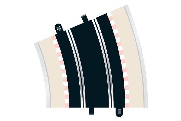 SCALEXTRIC C8235 Rad 4 Outer Curve 22.5° (2 per bag)