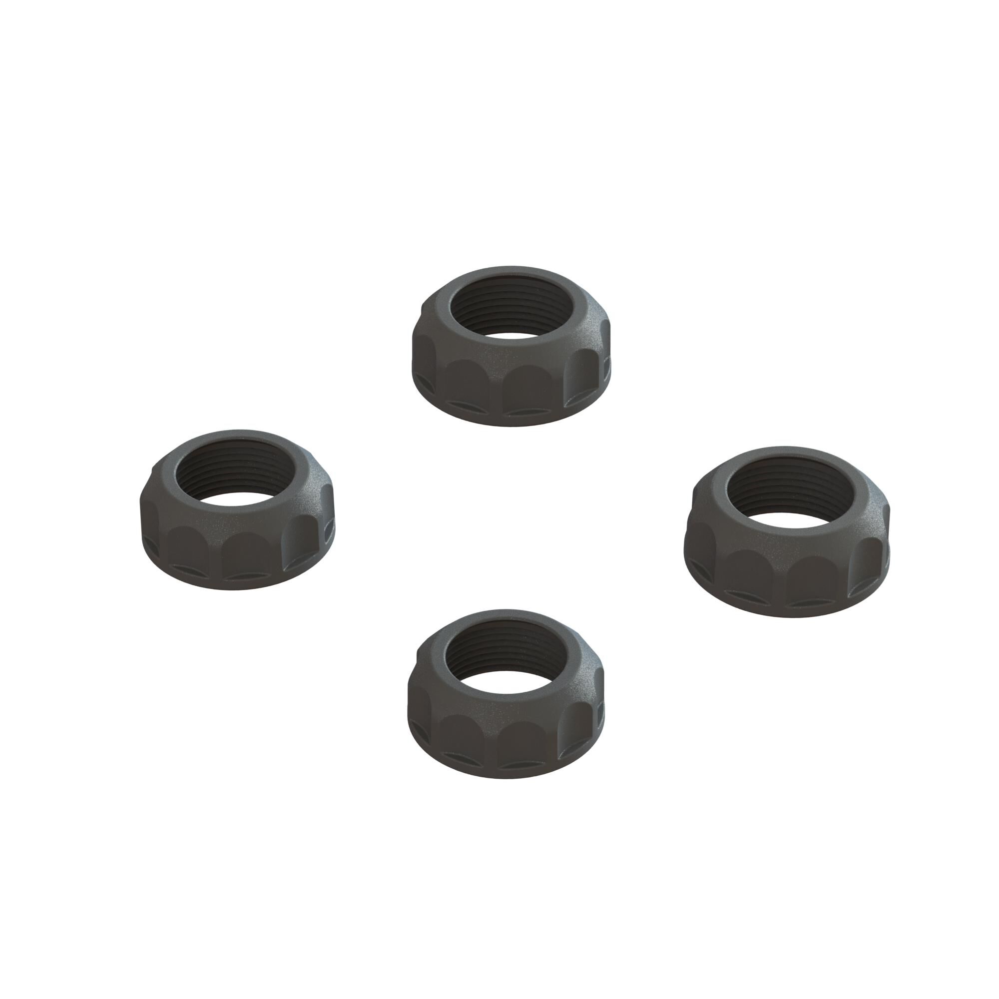 Arrma ARA330828 Shock Cap (4): 4X4 Black