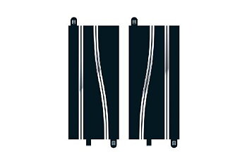 SCALEXTRIC C8246 Side Swipe Straights (2 per bag)
