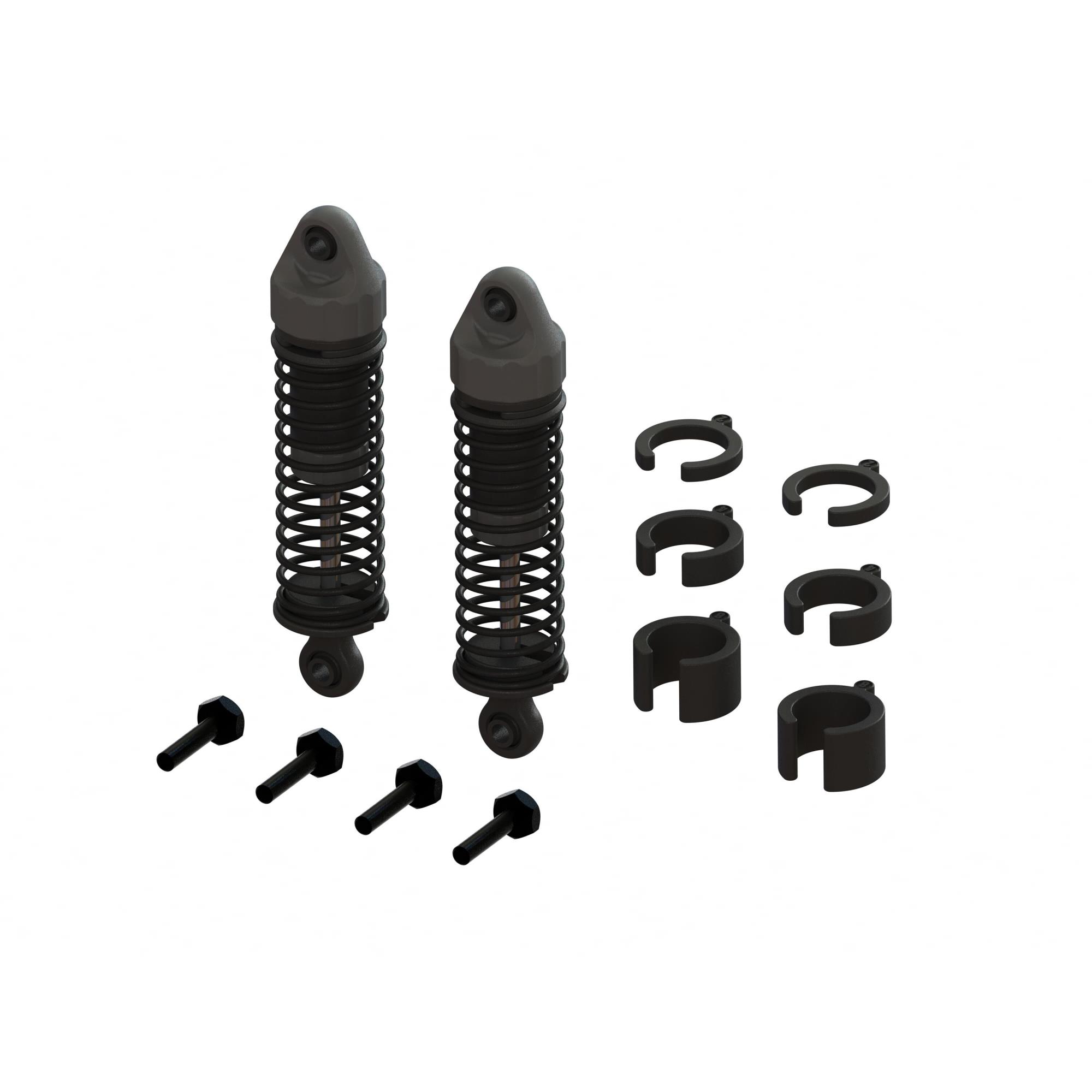 Arrma ARA330838 Shock Set 58mm Length 800cSt Oil (2): GROM