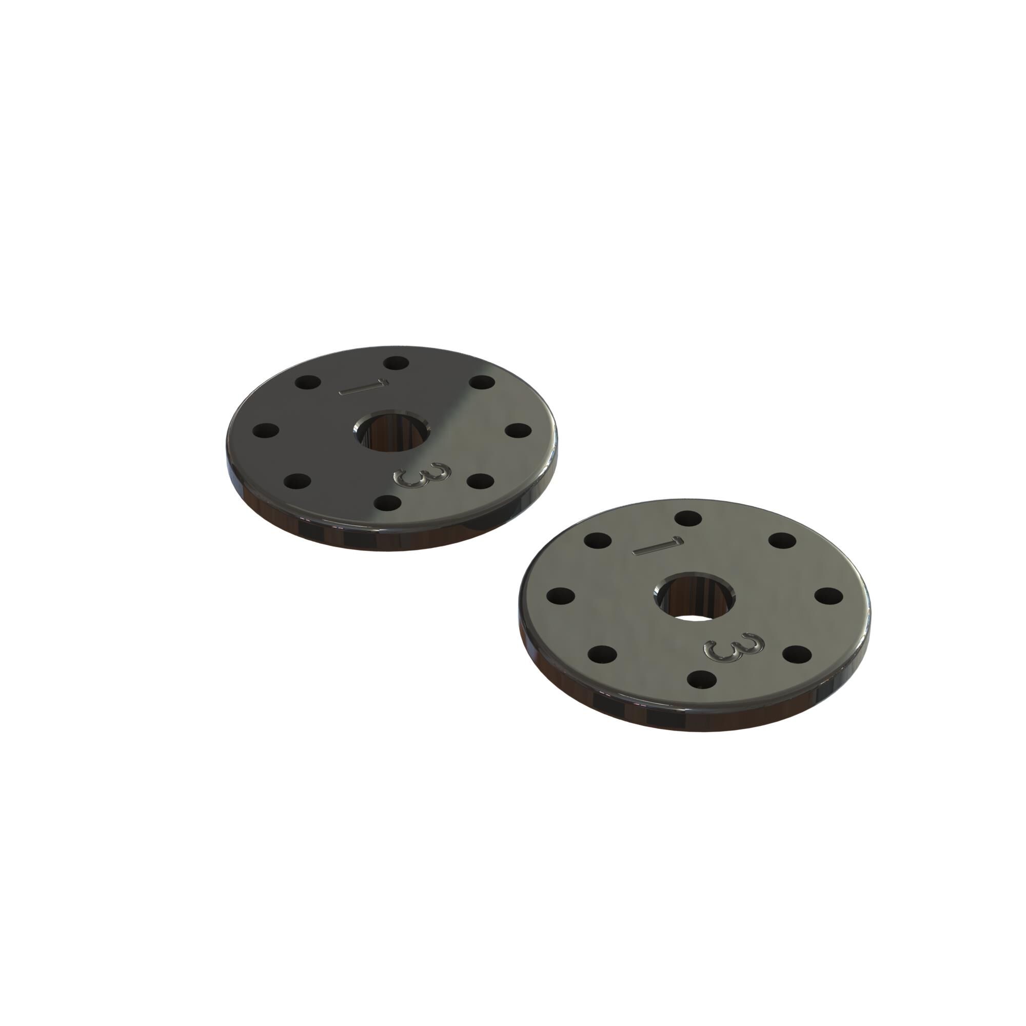 Arrma ARA330843 Machined Shock Piston Tapered 8x1.3mm Hole (2)