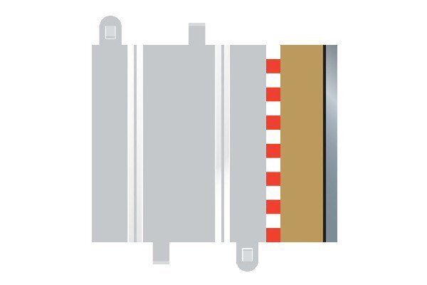 SCALEXTRIC C8223 Borders & Barriers - Half Straight (for C8207)
