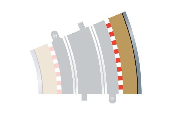 SCALEXTRIC C8224 Rad 3 outer borders & barriers (for C8204)