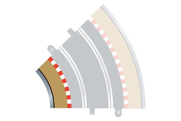 SCALEXTRIC C8225 Rad 2 inner borders & barriers (for C8206)