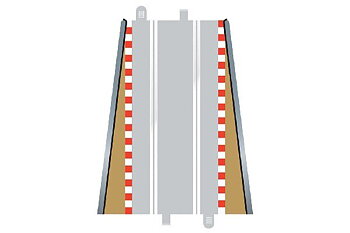 SCALEXTRIC C8233 Borders & Barriers - Lead-in/out (for C8205)