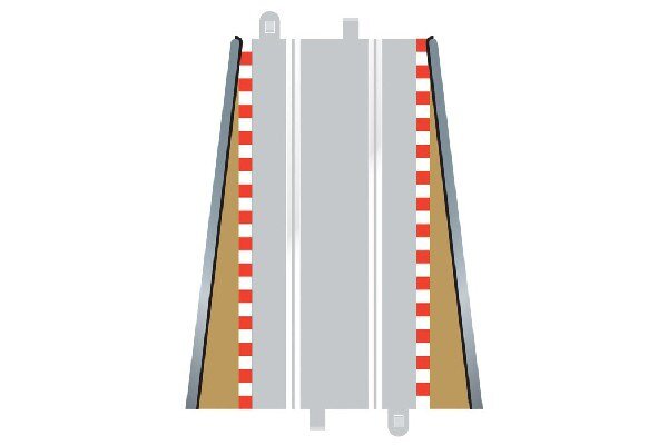 SCALEXTRIC C8233 Borders & Barriers - Lead-in/out (for C8205) - 2
