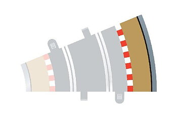 SCALEXTRIC C8239 Rad 2 outer borders & barriers (for C8234)