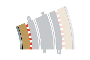 SCALEXTRIC C8281 Rad 3 inner borders & barriers (for C8204)