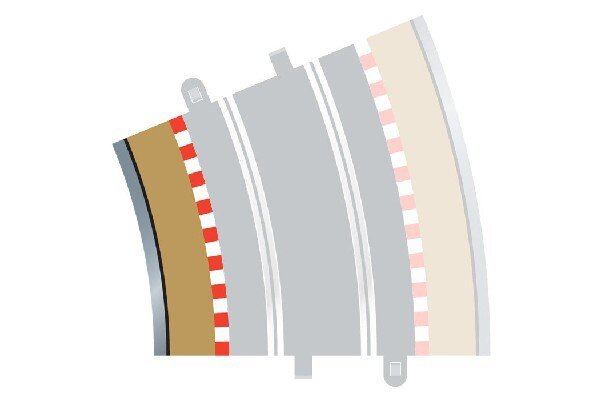 SCALEXTRIC C8282 Rad 4 inner borders & barriers (for C8235) - 2