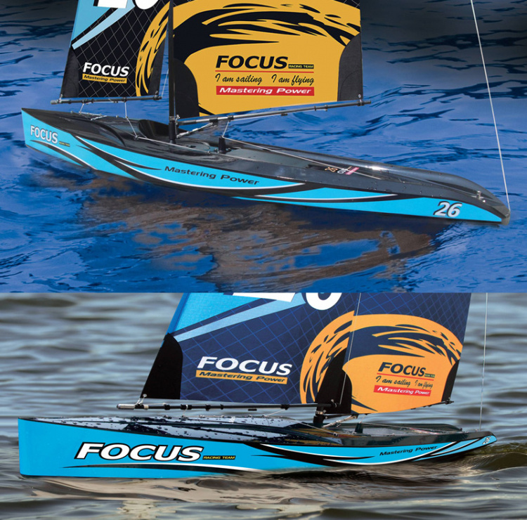 JOYSWAY 8812V3B Focus V3 Segelbåt 1M RTR Blå - 5