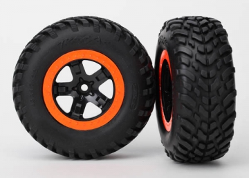 Traxxas 5863R Däck & Fälg SCT/SCT S1 4WD/2WD Bak TSM (2)