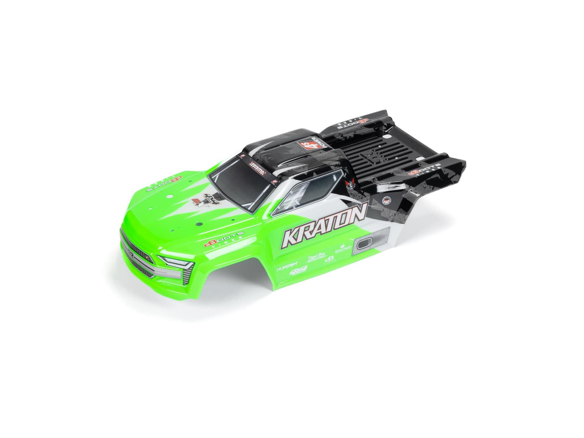 Arrma ARA402359 Painted Decaled Trimmed Body Green/Black: Kraton 4x4