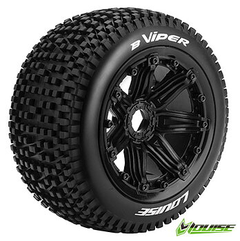 LOUISE RC WORLD LT3245B Däck & Fälg B-VIPER LS Buggy Rear (24mm Hex) (2)