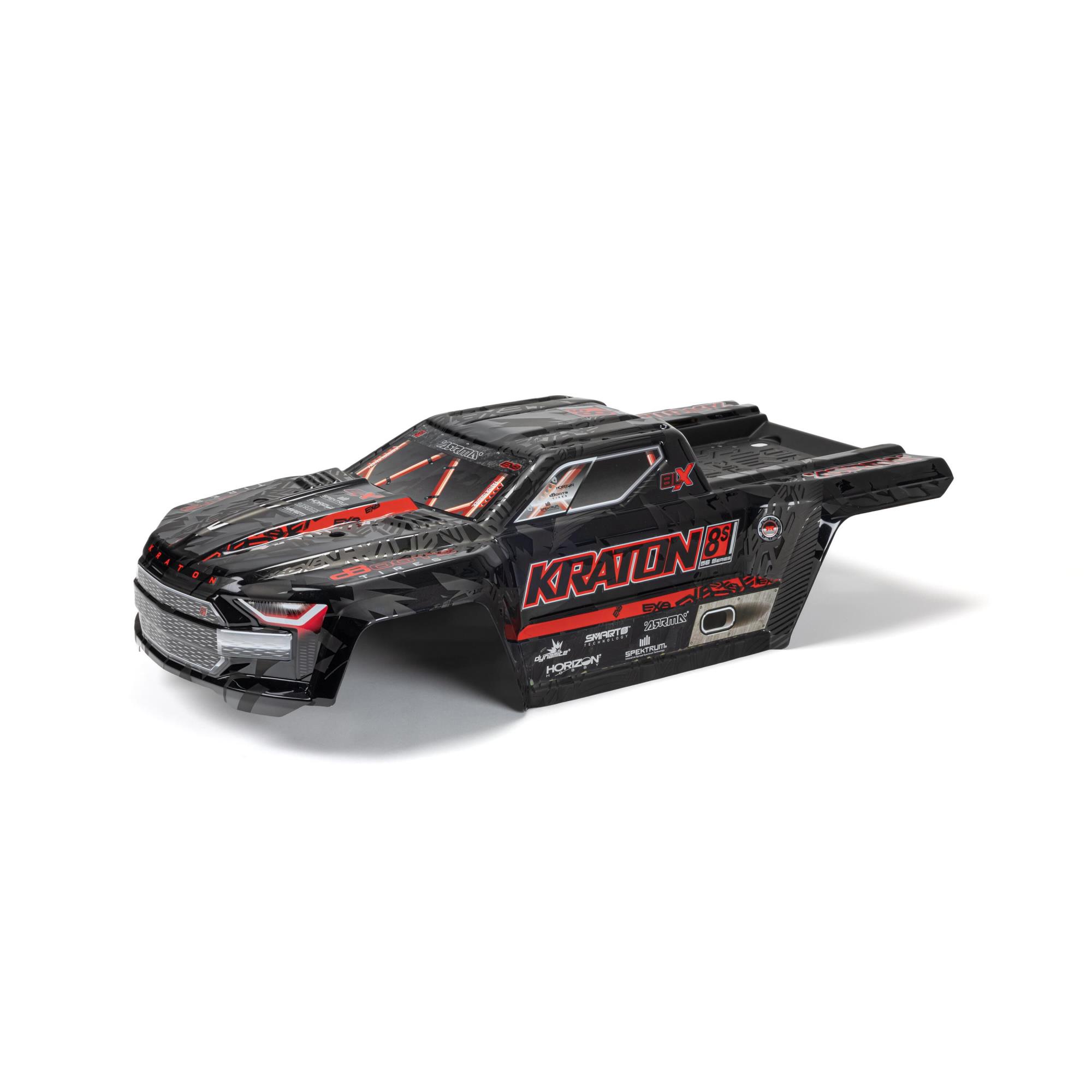 Arrma ARA409010 1/5 KRATON 8S Painted Decalled Trimmed Body Black