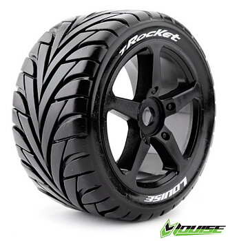 LOUISE RC WORLD LT3250SB Däck & Fälg T-ROCKET 1/8 Truggy Soft (2)