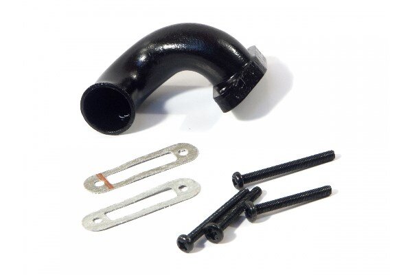 HPI HP86037 Alu. Exhaust Header 12-15 Engine Black/Nitro 3