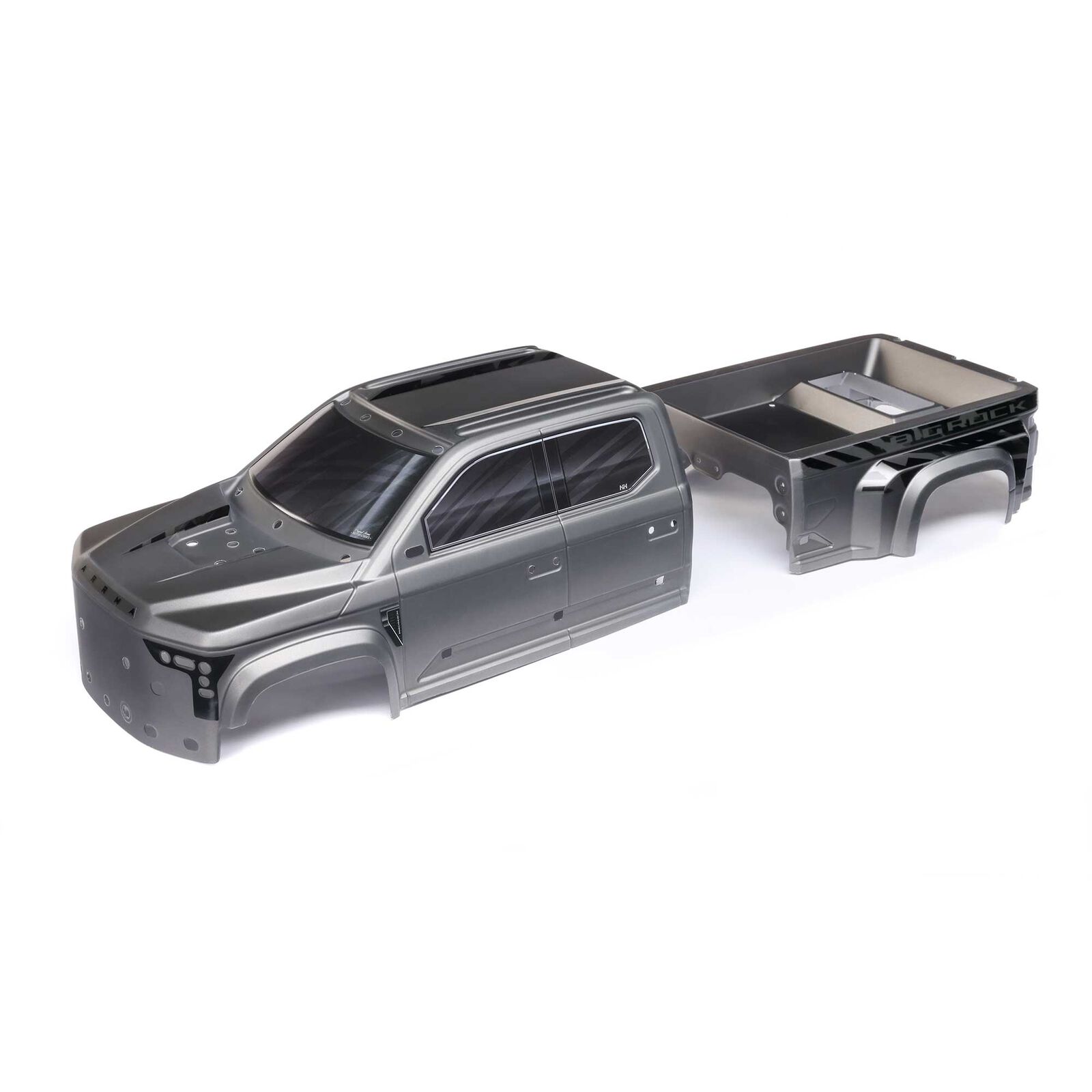 Arrma ARA411026 BIG ROCK 6S BLX Painted Decaled Trimmed Body Gunmetal