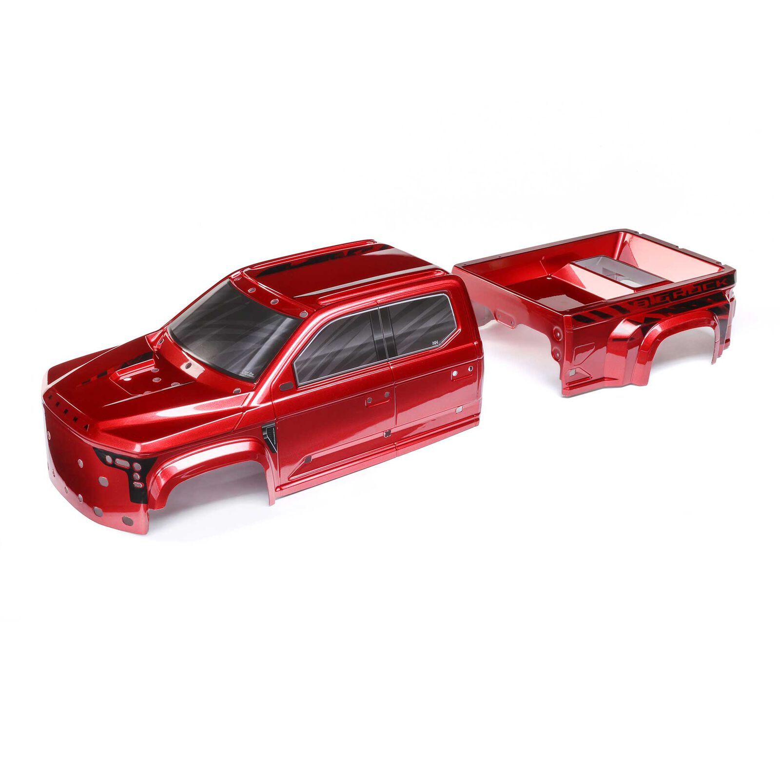 Arrma ARA411027 BIG ROCK 6S BLX Painted Decaled Trimmed Body Red