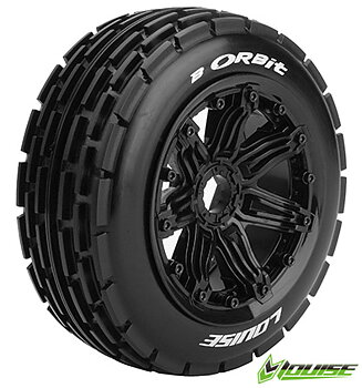 LOUISE RC WORLD LT3265B Däck & Fälg B-ORBIT LS Buggy Front (24mm Hex) (2)