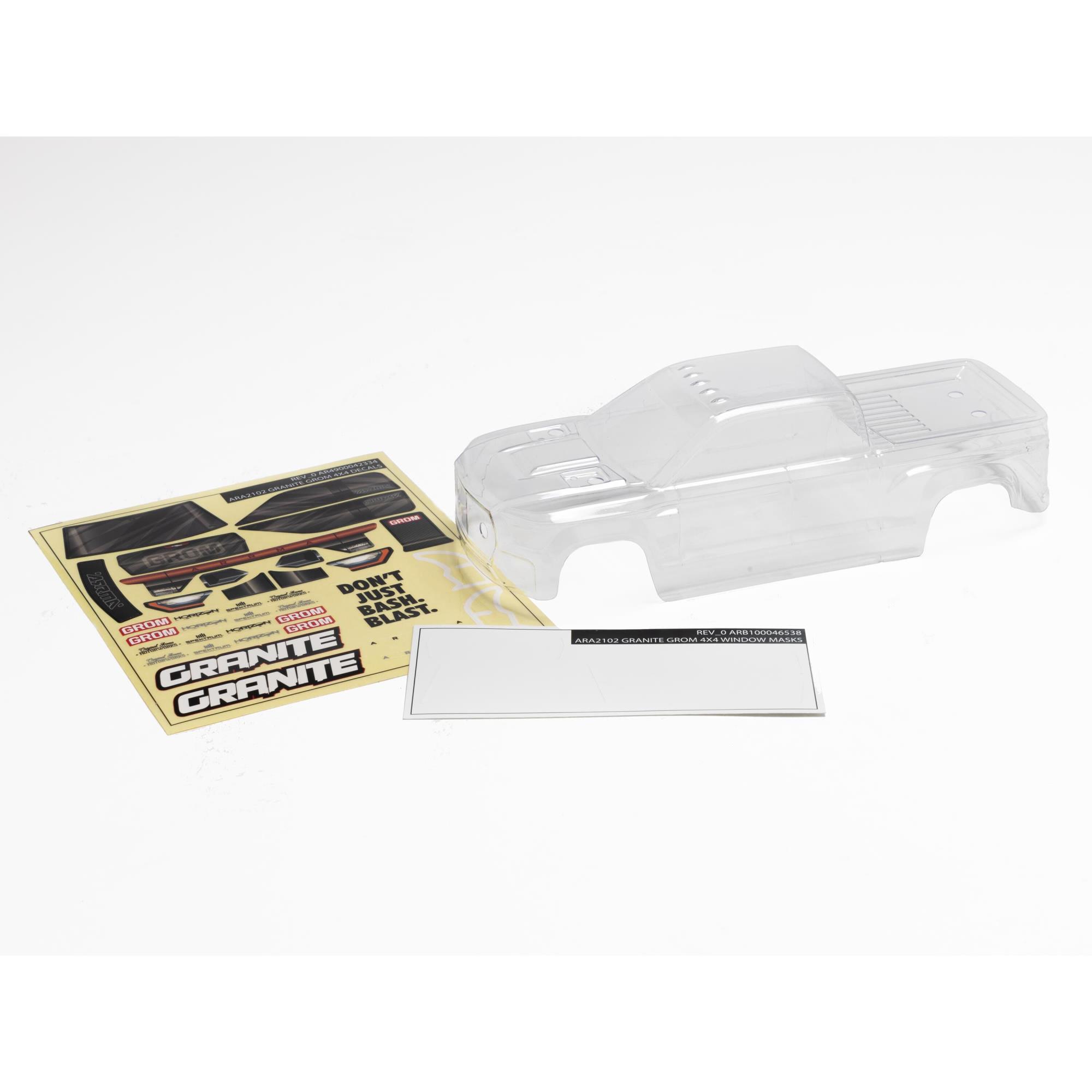Arrma ARA412004 Granite GROM Body Clear