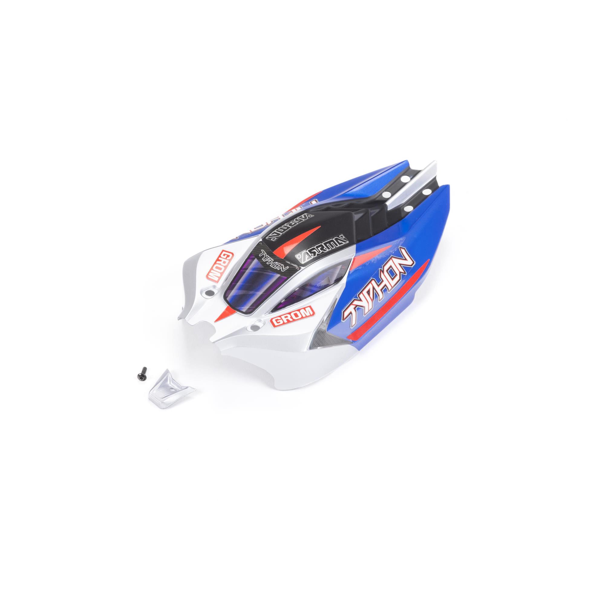 Arrma ARA412005 TYPHON GROM Body Blue/Silver