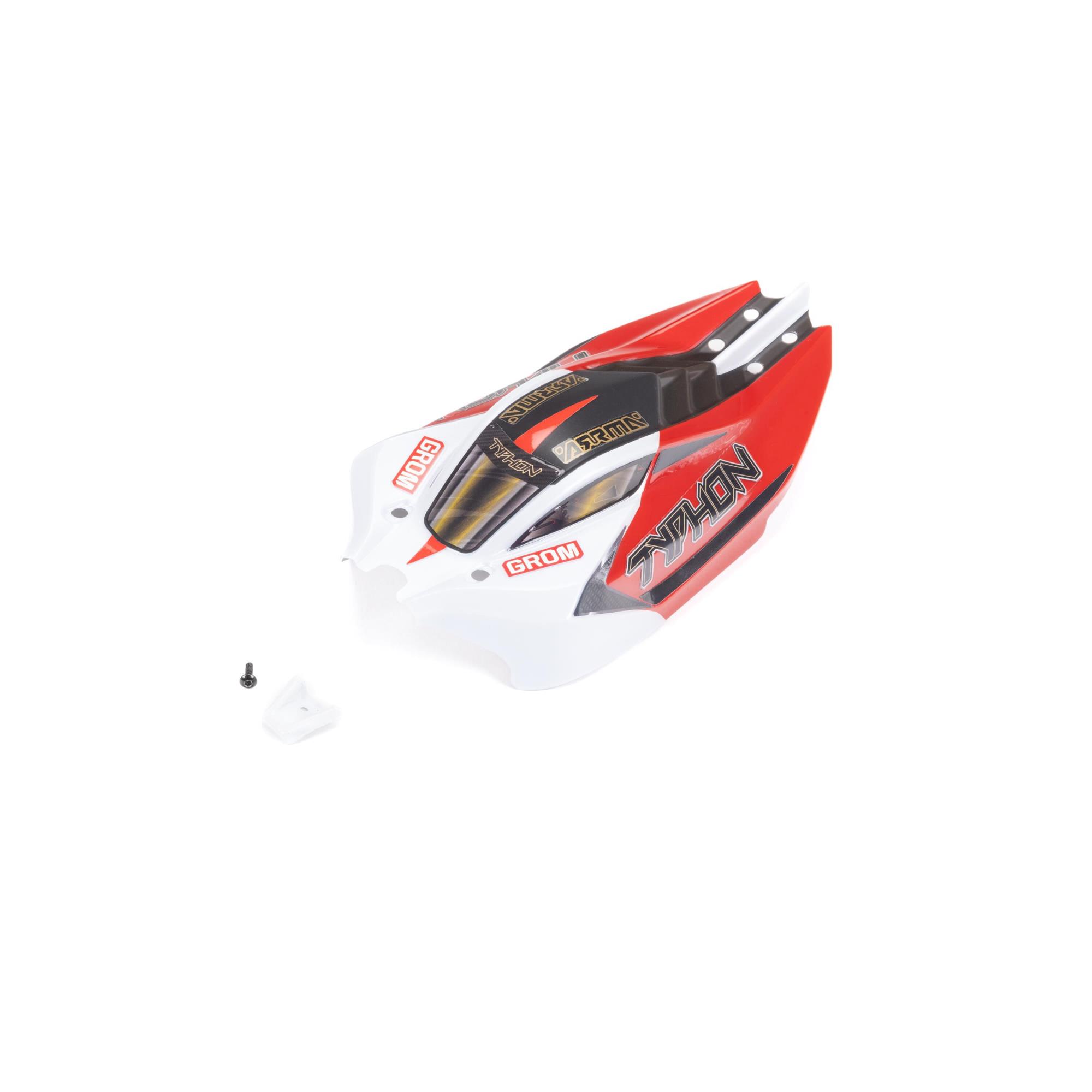 Arrma ARA412006 TYPHON GROM Body Red/White