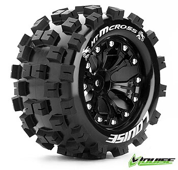 LOUISE RC WORLD LT3274B Däck & Fälg MT-MCROSS 2,8" Svart 0-Offset (2)