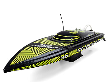 Pro Boat Sonicwake 36" V3 Self-Righting V-Hull Boat RTR, Black