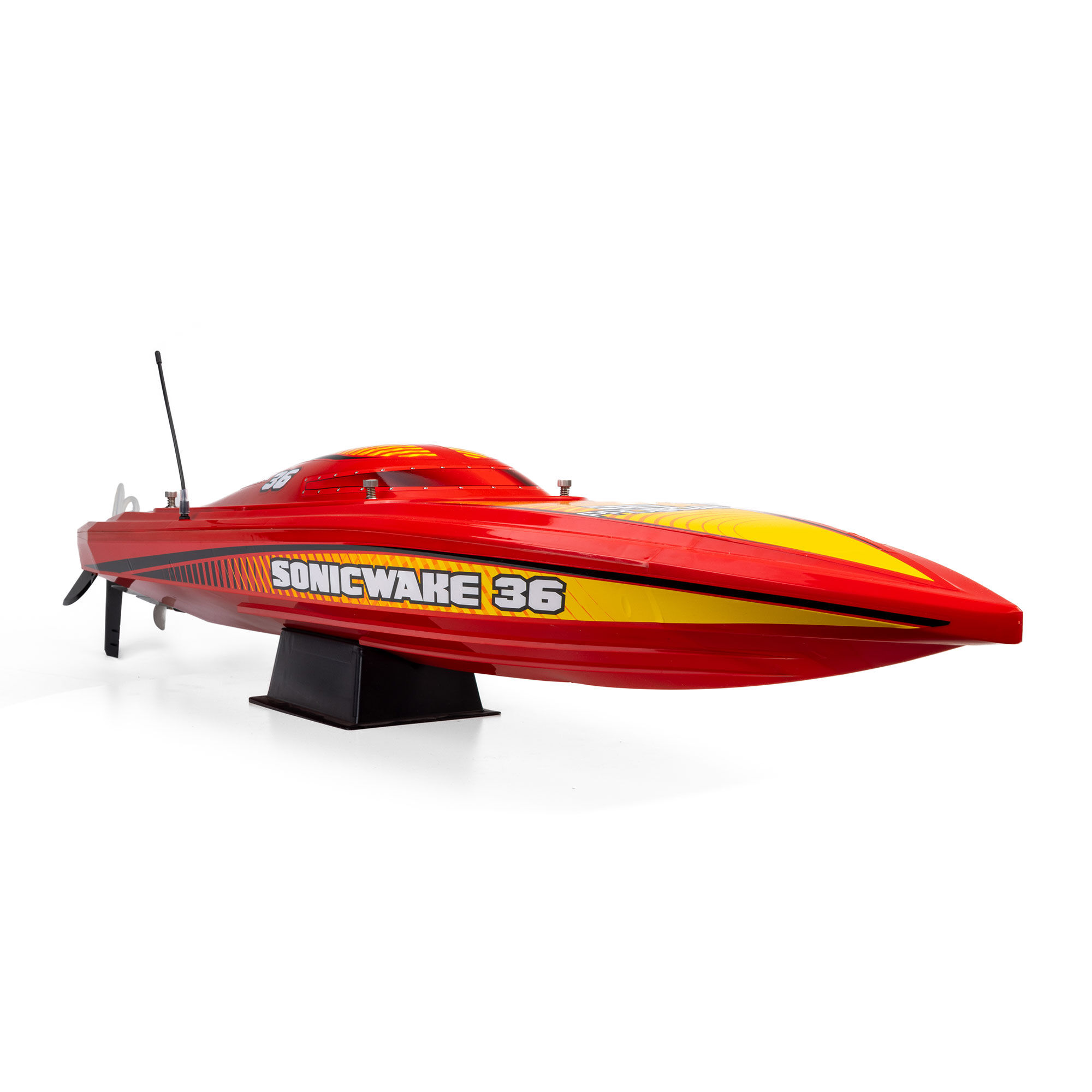 Pro Boat Sonicwake 36" V3 Self-Righting V-Hull Boat RTR, Red - 10