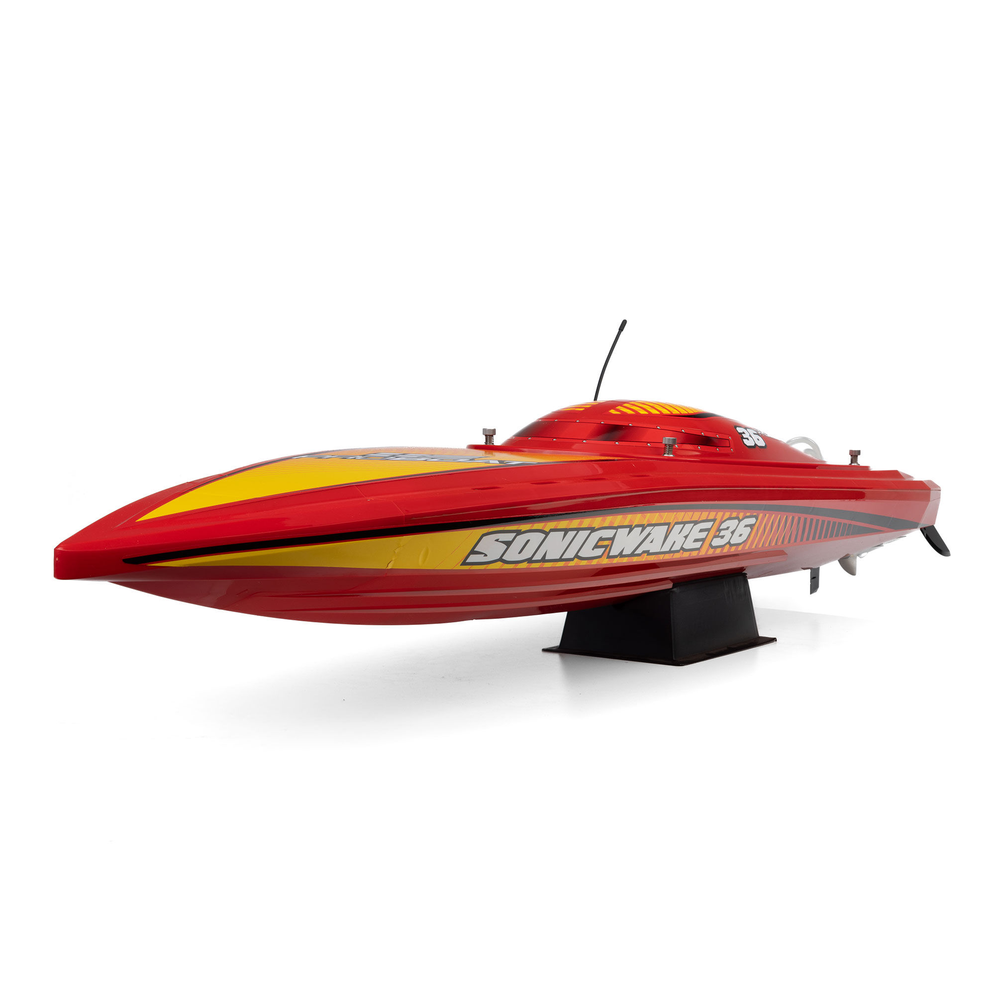 Pro Boat Sonicwake 36" V3 Self-Righting V-Hull Boat RTR, Red - 6