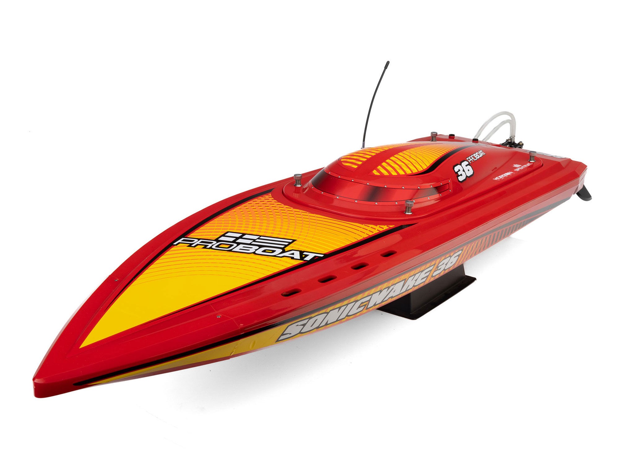 Pro Boat Sonicwake 36" V3 Self-Righting V-Hull Boat RTR, Red
