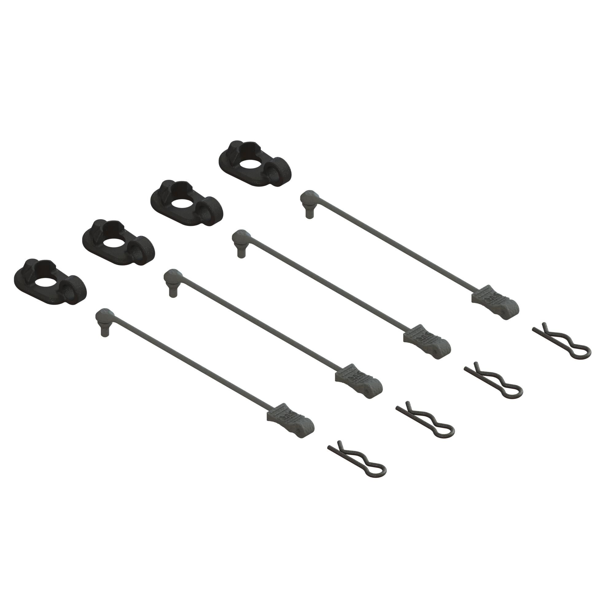 Arrma ARA480070 Body Clip and Pad Set