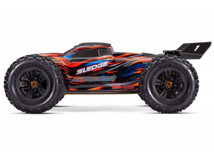 Traxxas Sledge 1/8 Truck 6s Belted Orange - 2