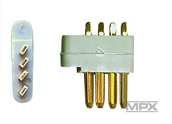Multiplex 4-pin servo plug 5 st (MPX)