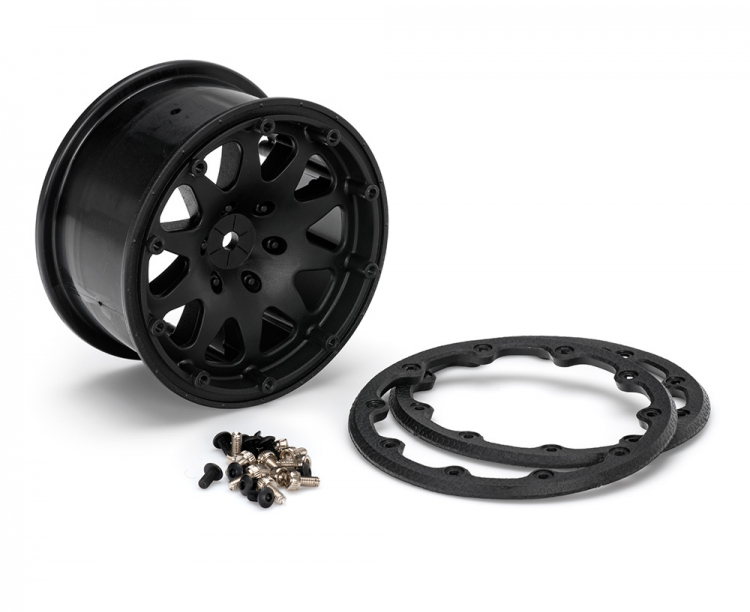 Tires & Wheels MT-ROCKET 1/10 Black Beadlock (0) Soft MFT - 3