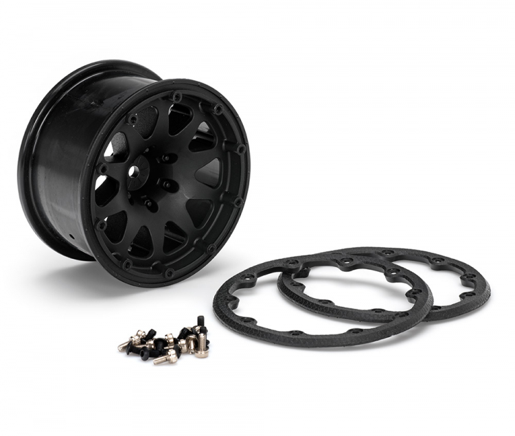 Tires & Wheels MT-ROCKET 1/10 Black Beadlock (1/2) Soft MFT - 3