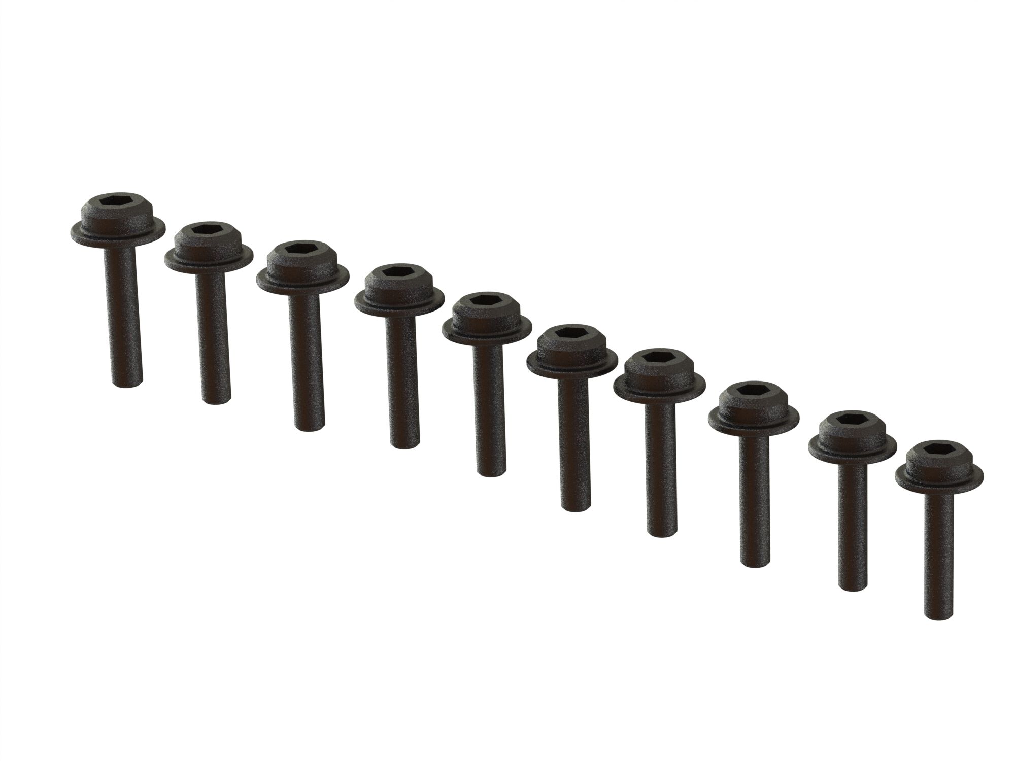 Arrma ARA702014 Flanged Cap Head Screw M2x12mm (10)