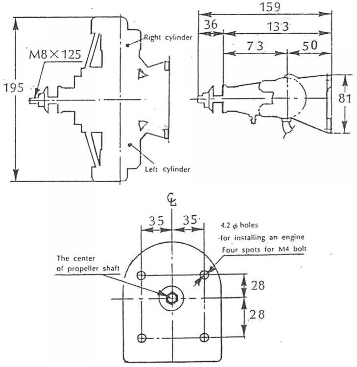 Saito FA-182TD 30cc Twin 4-takts Metanolmotor - 2