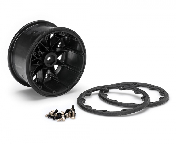 Tires & Wheels MT-CYCLONE 1/10 Black Beadlock (1/2) Soft MFT - 4
